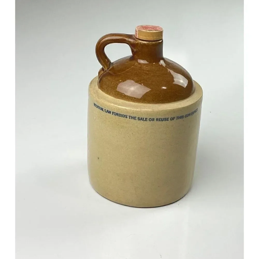 VTG McCormick Platte Valley Corn Whiskey Jug Cork Missouri 4/5's Quart Empty CC0